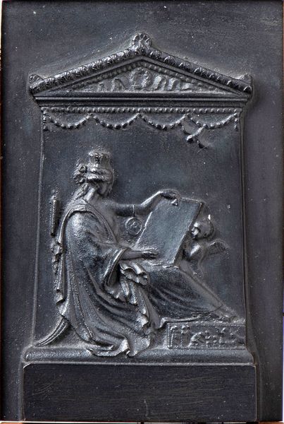 Stele funeraria con donna che scrive  - Asta Placchette, Medaglie, Sculture e Ceramiche dal XIV al XIX secolo - Associazione Nazionale - Case d'Asta italiane