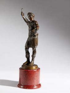 Cesare in lorica  - Asta Placchette, Medaglie, Sculture e Ceramiche dal XIV al XIX secolo - Associazione Nazionale - Case d'Asta italiane