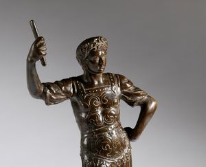 Cesare in lorica  - Asta Placchette, Medaglie, Sculture e Ceramiche dal XIV al XIX secolo - Associazione Nazionale - Case d'Asta italiane