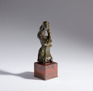 JEAN DE BOULOGNE DETTO GIAMBOLOGNA : Venerina  - Asta Placchette, Medaglie, Sculture e Ceramiche dal XIV al XIX secolo - Associazione Nazionale - Case d'Asta italiane