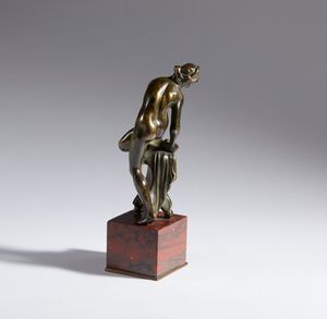 JEAN DE BOULOGNE DETTO GIAMBOLOGNA : Venerina  - Asta Placchette, Medaglie, Sculture e Ceramiche dal XIV al XIX secolo - Associazione Nazionale - Case d'Asta italiane