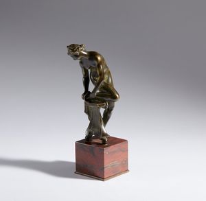 JEAN DE BOULOGNE DETTO GIAMBOLOGNA : Venerina  - Asta Placchette, Medaglie, Sculture e Ceramiche dal XIV al XIX secolo - Associazione Nazionale - Case d'Asta italiane