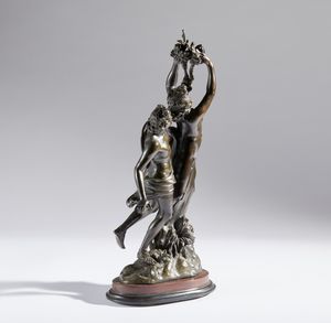 Giovanni Lorenzo Bernini : Apollo e Dafne  - Asta Placchette, Medaglie, Sculture e Ceramiche dal XIV al XIX secolo - Associazione Nazionale - Case d'Asta italiane