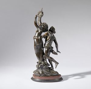 Giovanni Lorenzo Bernini : Apollo e Dafne  - Asta Placchette, Medaglie, Sculture e Ceramiche dal XIV al XIX secolo - Associazione Nazionale - Case d'Asta italiane
