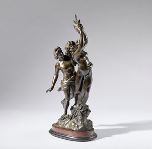 Giovanni Lorenzo Bernini : Apollo e Dafne  - Asta Placchette, Medaglie, Sculture e Ceramiche dal XIV al XIX secolo - Associazione Nazionale - Case d'Asta italiane