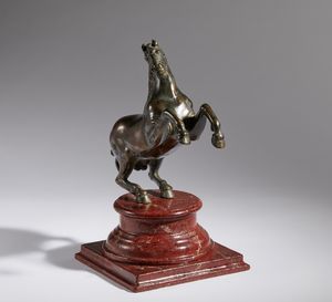 Francesco Fanelli : Cavallo rampante  - Asta Placchette, Medaglie, Sculture e Ceramiche dal XIV al XIX secolo - Associazione Nazionale - Case d'Asta italiane