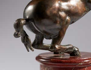 Francesco Fanelli : Cavallo rampante  - Asta Placchette, Medaglie, Sculture e Ceramiche dal XIV al XIX secolo - Associazione Nazionale - Case d'Asta italiane