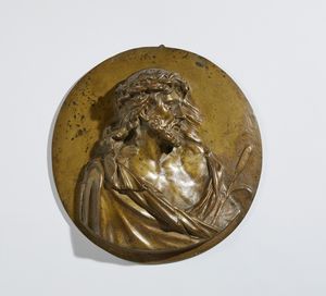 Coppia di altorilievi raffiguranti Gesù e la Vergine  - Asta Placchette, Medaglie, Sculture e Ceramiche dal XIV al XIX secolo - Associazione Nazionale - Case d'Asta italiane