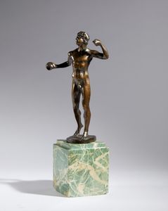 Pietro da Barga : Satiro con cimbali  - Asta Placchette, Medaglie, Sculture e Ceramiche dal XIV al XIX secolo - Associazione Nazionale - Case d'Asta italiane