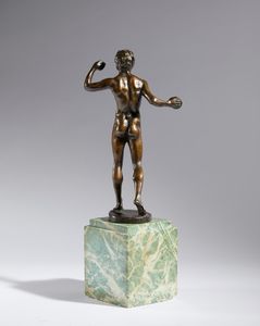 Pietro da Barga : Satiro con cimbali  - Asta Placchette, Medaglie, Sculture e Ceramiche dal XIV al XIX secolo - Associazione Nazionale - Case d'Asta italiane