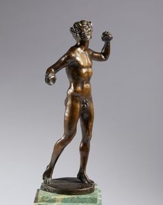 Pietro da Barga : Satiro con cimbali  - Asta Placchette, Medaglie, Sculture e Ceramiche dal XIV al XIX secolo - Associazione Nazionale - Case d'Asta italiane