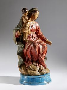 Madonna con Bambino  - Asta Placchette, Medaglie, Sculture e Ceramiche dal XIV al XIX secolo - Associazione Nazionale - Case d'Asta italiane