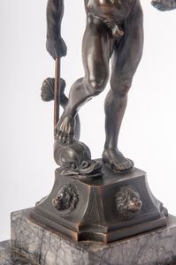 JEAN DE BOULOGNE DETTO GIAMBOLOGNA : Nettuno  - Asta Placchette, Medaglie, Sculture e Ceramiche dal XIV al XIX secolo - Associazione Nazionale - Case d'Asta italiane
