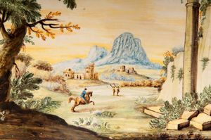 Piastra in ceramica  - Asta Placchette, Medaglie, Sculture e Ceramiche dal XIV al XIX secolo - Associazione Nazionale - Case d'Asta italiane