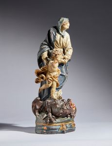 Madonna con Bambino  - Asta Placchette, Medaglie, Sculture e Ceramiche dal XIV al XIX secolo - Associazione Nazionale - Case d'Asta italiane