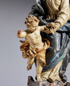Madonna con Bambino  - Asta Placchette, Medaglie, Sculture e Ceramiche dal XIV al XIX secolo - Associazione Nazionale - Case d'Asta italiane