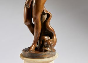 Venere de' Medici, dal modello archeologico  - Asta Placchette, Medaglie, Sculture e Ceramiche dal XIV al XIX secolo - Associazione Nazionale - Case d'Asta italiane