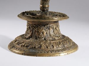 Gaspare Di Girolamo Macrì : Coppia di candelieri  - Asta Placchette, Medaglie, Sculture e Ceramiche dal XIV al XIX secolo - Associazione Nazionale - Case d'Asta italiane