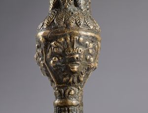 Gaspare Di Girolamo Macrì : Coppia di candelieri  - Asta Placchette, Medaglie, Sculture e Ceramiche dal XIV al XIX secolo - Associazione Nazionale - Case d'Asta italiane