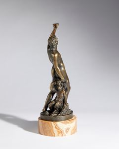 Jacopo Tatti detto il Sansovino : Bacco  - Asta Placchette, Medaglie, Sculture e Ceramiche dal XIV al XIX secolo - Associazione Nazionale - Case d'Asta italiane