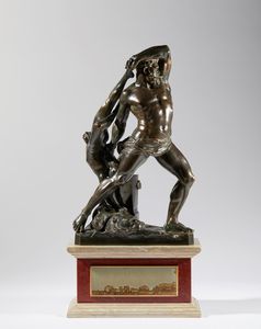 ANTONIO CANOVA : Ercole e Lica  - Asta Placchette, Medaglie, Sculture e Ceramiche dal XIV al XIX secolo - Associazione Nazionale - Case d'Asta italiane