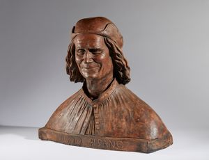 Busto di Nicola Pisano  - Asta Placchette, Medaglie, Sculture e Ceramiche dal XIV al XIX secolo - Associazione Nazionale - Case d'Asta italiane