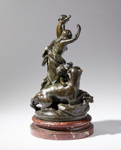 Claude Michel detto Clodion : Baccanale  - Asta Placchette, Medaglie, Sculture e Ceramiche dal XIV al XIX secolo - Associazione Nazionale - Case d'Asta italiane