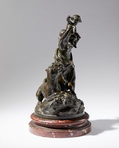 Claude Michel detto Clodion : Baccanale  - Asta Placchette, Medaglie, Sculture e Ceramiche dal XIV al XIX secolo - Associazione Nazionale - Case d'Asta italiane