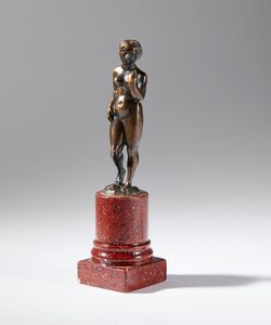 Conrad Meit : Piccola Venere  - Asta Placchette, Medaglie, Sculture e Ceramiche dal XIV al XIX secolo - Associazione Nazionale - Case d'Asta italiane