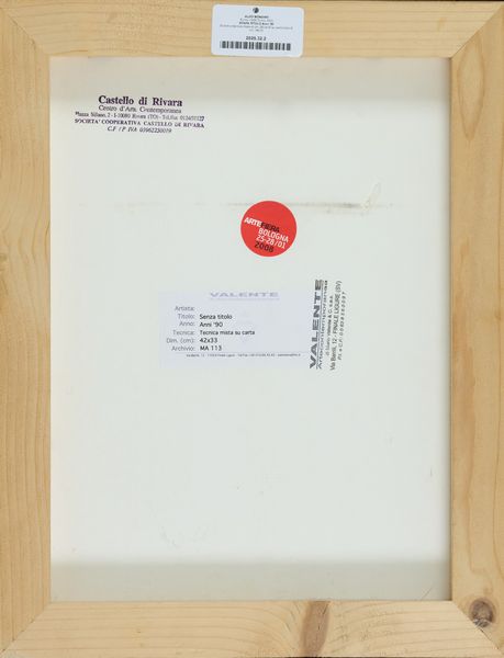 ALDO MONDINO : Senza titolo  - Asta Arte Moderna e Contemporanea - Associazione Nazionale - Case d'Asta italiane