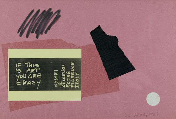 Giuseppe Chiari : If this is art...  - Asta Arte Moderna e Contemporanea - Associazione Nazionale - Case d'Asta italiane