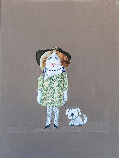 Pino Pascali : Donnina con cane  - Asta Arte Moderna e Contemporanea - Associazione Nazionale - Case d'Asta italiane