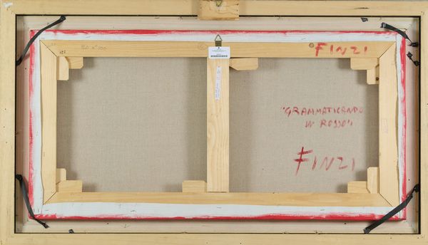 ENNIO FINZI : Grammaticando in rosso  - Asta Arte Moderna e Contemporanea - Associazione Nazionale - Case d'Asta italiane