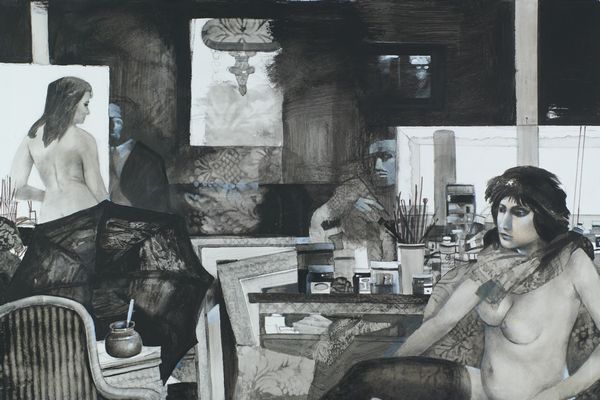 Franco Venanti : Lo studio con modella  - Asta Arte Moderna e Contemporanea - Associazione Nazionale - Case d'Asta italiane