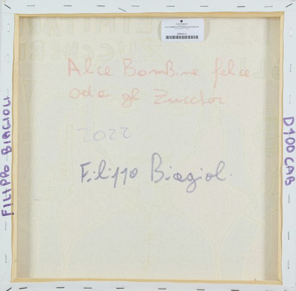 Filippo Biagioli : Alice Bambina felice odia gli zuccheri  - Asta Arte Moderna e Contemporanea - Associazione Nazionale - Case d'Asta italiane