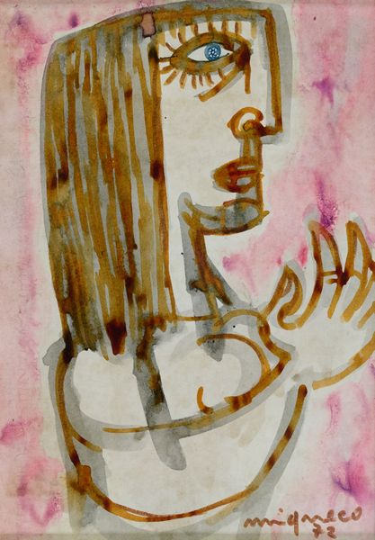 Giuseppe Migneco : Figura  - Asta Arte Moderna e Contemporanea - Associazione Nazionale - Case d'Asta italiane