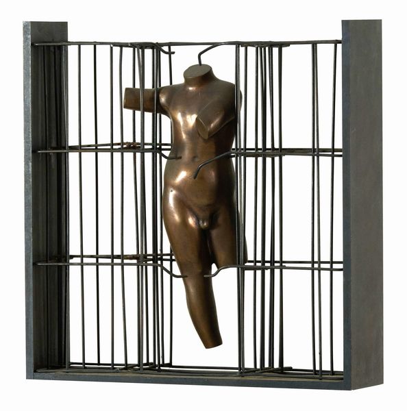 Raimondo Rimondi : Figura in gabbia  - Asta Arte Moderna e Contemporanea - Associazione Nazionale - Case d'Asta italiane