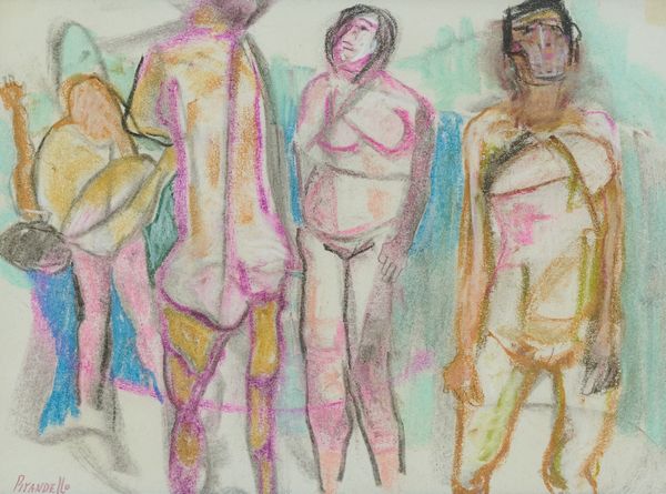 FAUSTO PIRANDELLO : Bagnanti  - Asta Arte Moderna e Contemporanea - Associazione Nazionale - Case d'Asta italiane