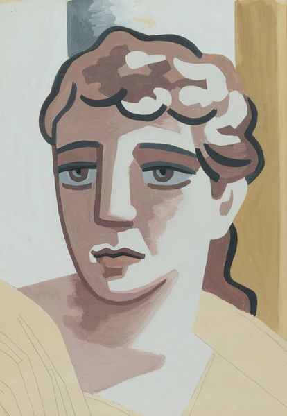 Gino Severini : Studio di testa per  La letteratura  - Asta Arte Moderna e Contemporanea - Associazione Nazionale - Case d'Asta italiane