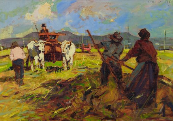 Carlo Domenici : Vita di campagna.  - Asta Arte Moderna e Contemporanea - Associazione Nazionale - Case d'Asta italiane