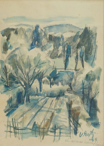 Vinicio Berti : Paesaggio  - Asta Arte Moderna e Contemporanea - Associazione Nazionale - Case d'Asta italiane