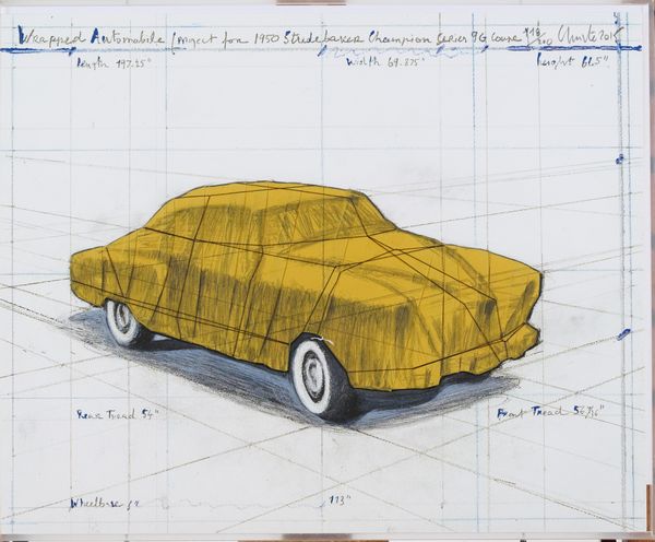 Christo : Wrapped Automobile, Project for 1950 Studebaker Champion, Series 9G Coup  - Asta Arte Moderna e Contemporanea - Associazione Nazionale - Case d'Asta italiane