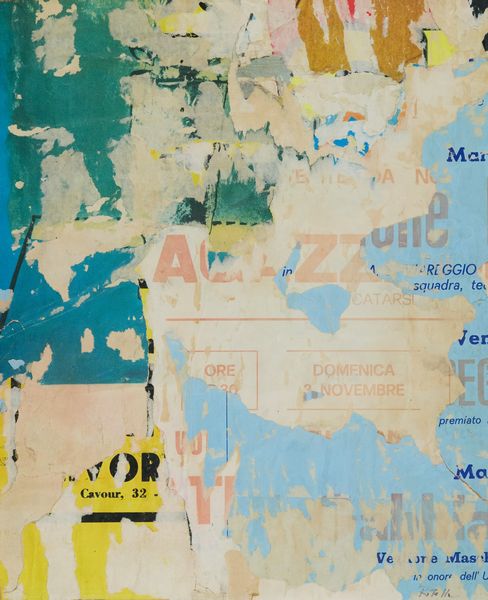 MIMMO ROTELLA : Composizione  - Asta Arte Moderna e Contemporanea - Associazione Nazionale - Case d'Asta italiane