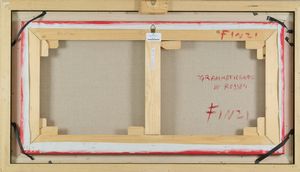ENNIO FINZI : Grammaticando in rosso  - Asta Arte Moderna e Contemporanea - Associazione Nazionale - Case d'Asta italiane