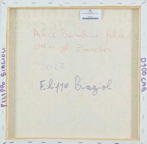 Filippo Biagioli : Alice Bambina felice odia gli zuccheri  - Asta Arte Moderna e Contemporanea - Associazione Nazionale - Case d'Asta italiane