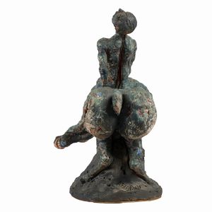 Agenore Fabbri : Cavaliere ferito  - Asta Arte Moderna e Contemporanea - Associazione Nazionale - Case d'Asta italiane