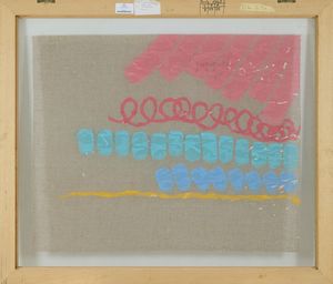 GIORGIO GRIFFA : Arabesco rosso  - Asta Arte Moderna e Contemporanea - Associazione Nazionale - Case d'Asta italiane