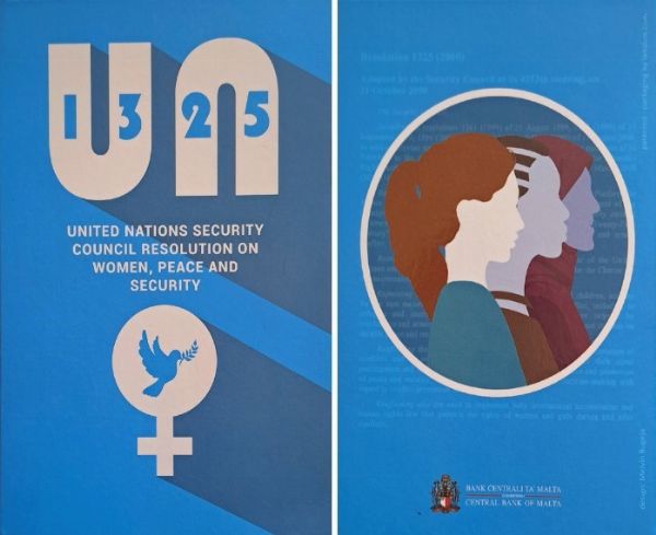 Malta 2022 - 2 Euro BU - Risoluzione Nazioni Unite 1325 Pace e Sicurezza per le donne.  - Asta Numismatica Light - Associazione Nazionale - Case d'Asta italiane