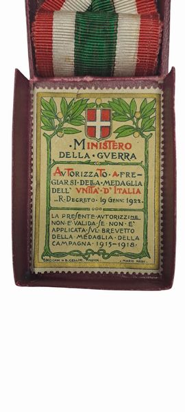 REGNO D'ITALIA. VITTORIO EMANUELE III DI SAVOIA, 1900-1946. Medaglia commemorativa dell'Unit d'Italia 1848-1918.  - Asta Numismatica Light - Associazione Nazionale - Case d'Asta italiane