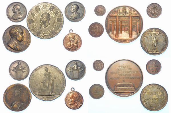 ITALIA. Lotto di sette medaglie e tre monete.  - Asta Numismatica Light - Associazione Nazionale - Case d'Asta italiane